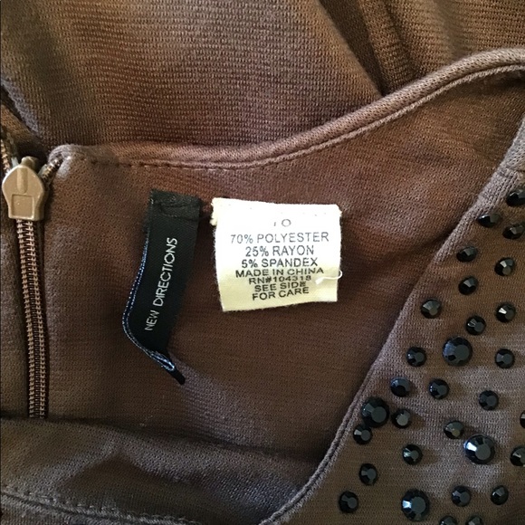 New Direction Sleeveless Beaded Neckline Dress - Picture 9 of 9